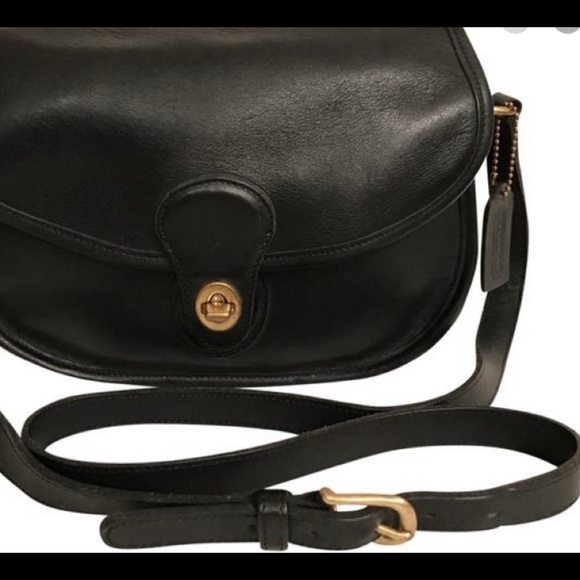 Coach Handbags - Coach Prairie RARE Black & Gold Crossbody Bag